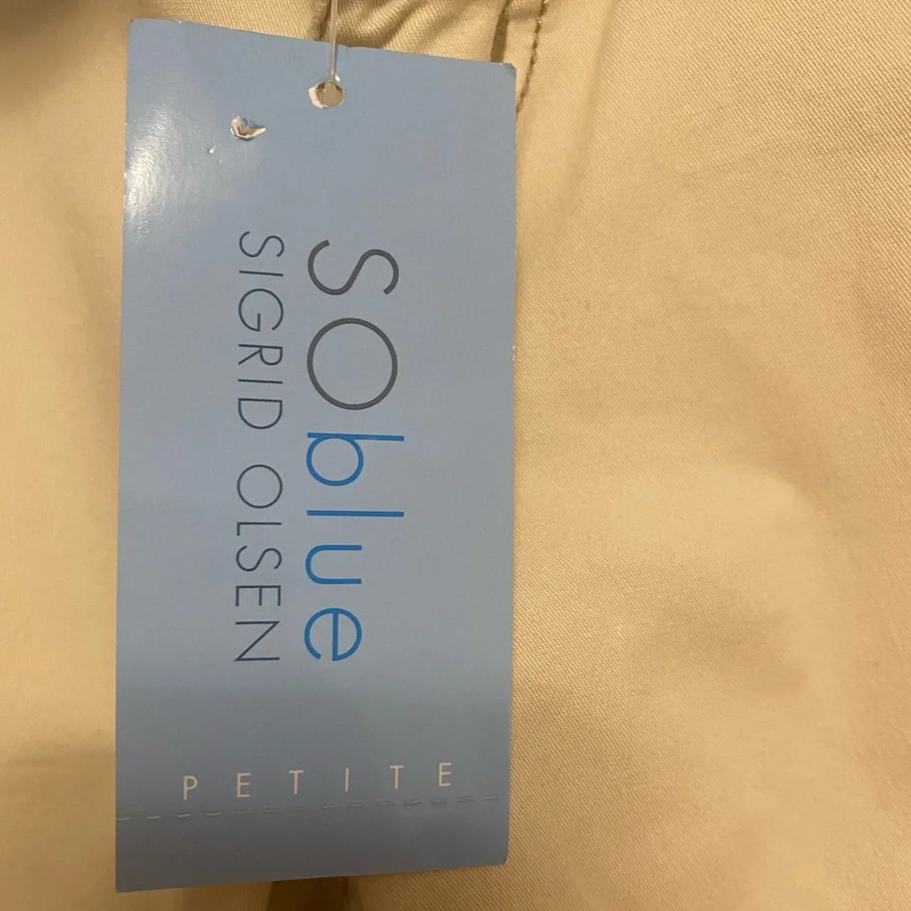 🚺🆕 SO blue Sigrid Olsen natural colored  pants - Picture 6 of 8